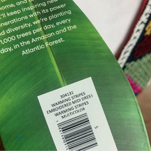 NEW Farm Rio EXTRAORDINARY EMBROIDERED VISCOSE MIDI DRESS IN WARMING STR… - Picture 13 of 14